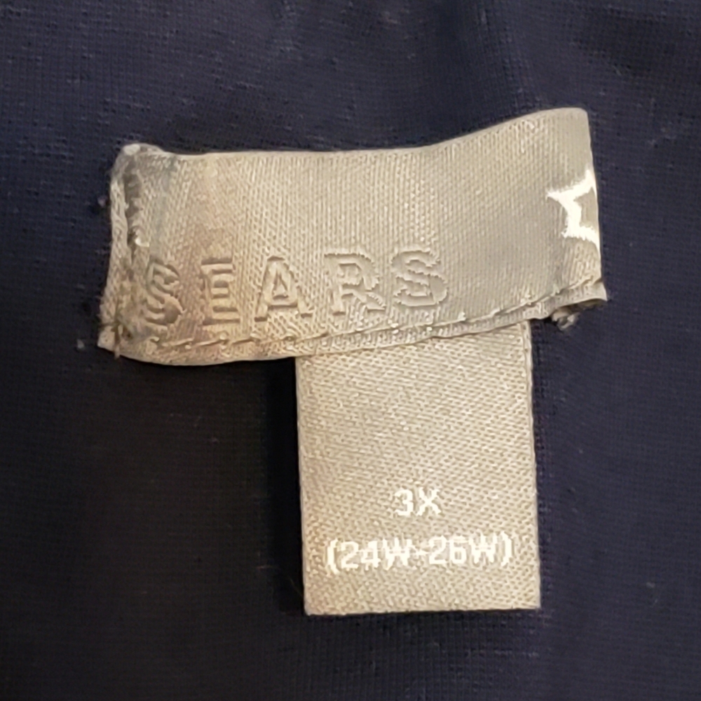 Sears Blue Wide Waistband Pants Sz 3X - Picture 7 of 14